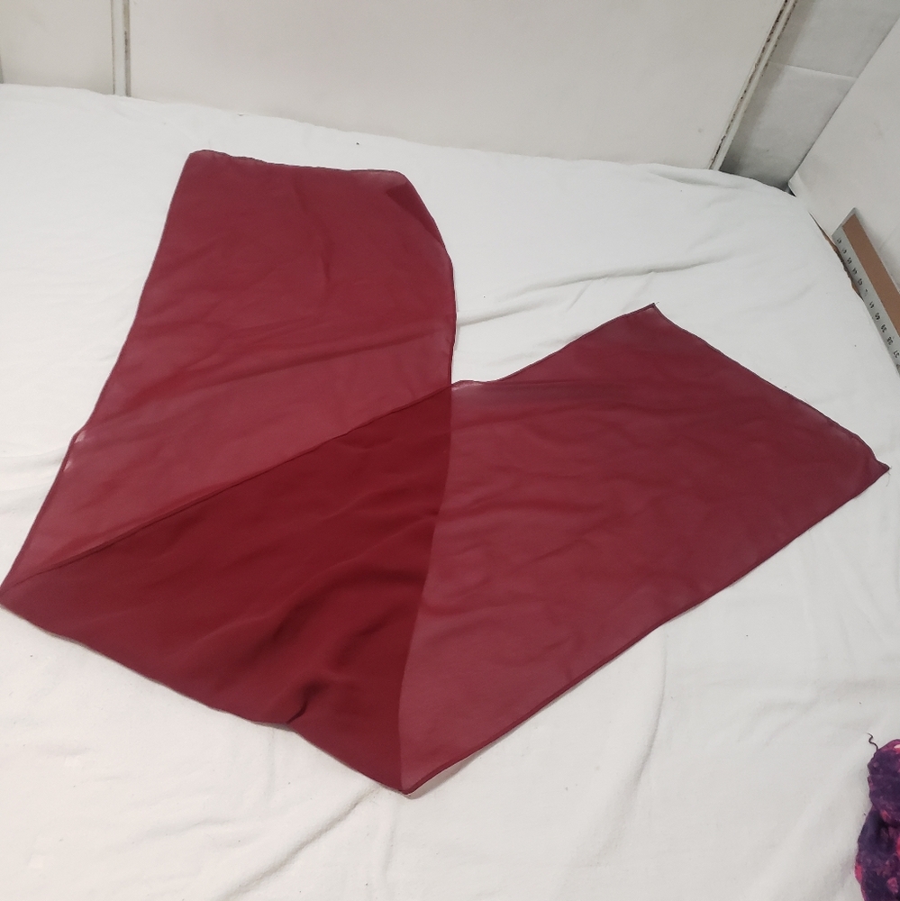 Maroon burgundy scaf